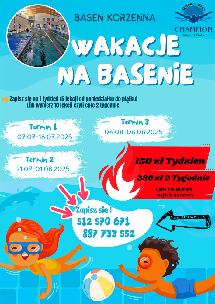 Wakacyjna Szkoła Pływania CHAMPION 2025